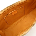 Celine Macadam Mini Bag Half Moon Hobo Leather Beige Brown Gold — view 7
