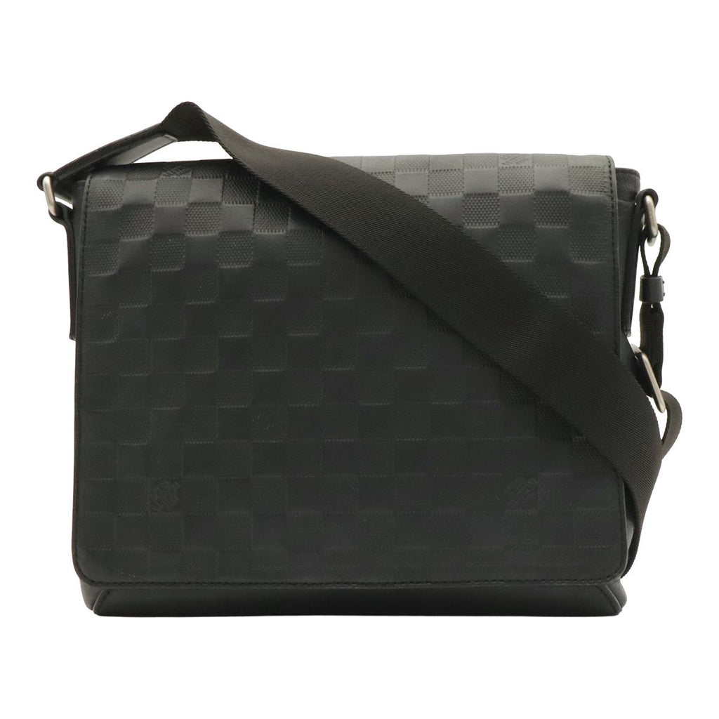 Louis Vuitton Damier Infini District PM Shoulder Bag Crossbody Onyx Black