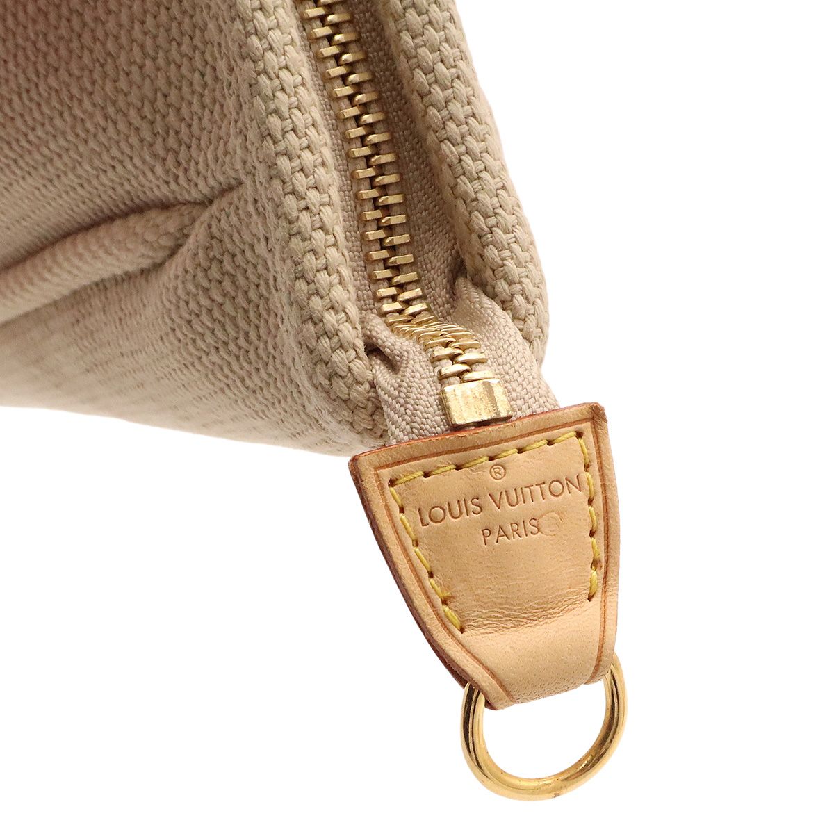 Louis Vuitton Antigua Cabas MM Tote Shoulder Bag Beige Red — view 6