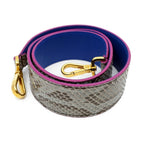 Fendi Strap You Long Shoulder Python Blue Gold Belt Bag