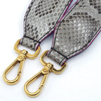 Fendi Strap You Long Shoulder Python Blue Gold Belt Bag — view 2