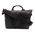 Bottega Veneta Intrecciato 2-Way Shoulder Bag Rubber Fabric Black