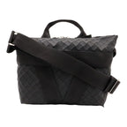 Bottega Veneta Intrecciato 2-Way Shoulder Bag Rubber Fabric Black