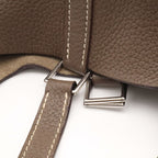 Hermes Picotin Lock PM Mini Bag Tote Taurillon Clemence Leather Etoupe Greige — view 5