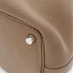 Hermes Picotin Lock PM Mini Bag Tote Taurillon Clemence Leather Etoupe Greige — view 3