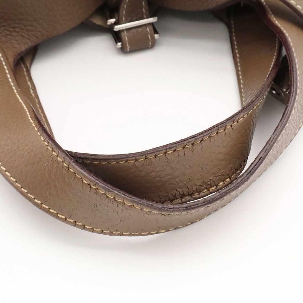 Hermes Picotin Lock PM Mini Bag Tote Taurillon Clemence Leather Etoupe Greige — view 4