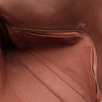 Hermes Sac Ibou MM Handbag 2-Way Toile H Leather Ivory Natural Brown Silver — view 6