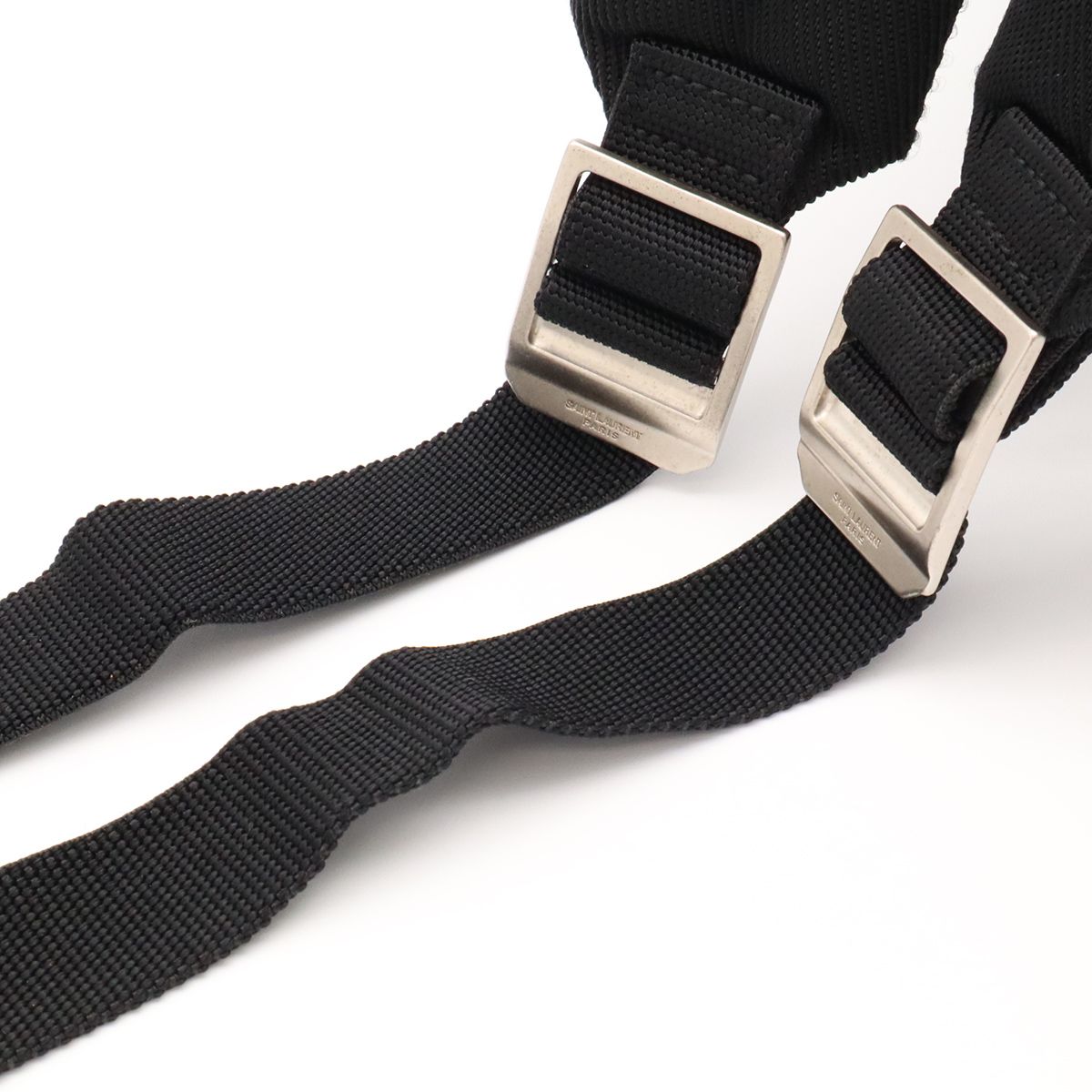 Saint Laurent Paris YSL City Backpack Nylon Canvas Black — view 5