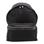 Saint Laurent Paris YSL City Backpack Nylon Canvas Black