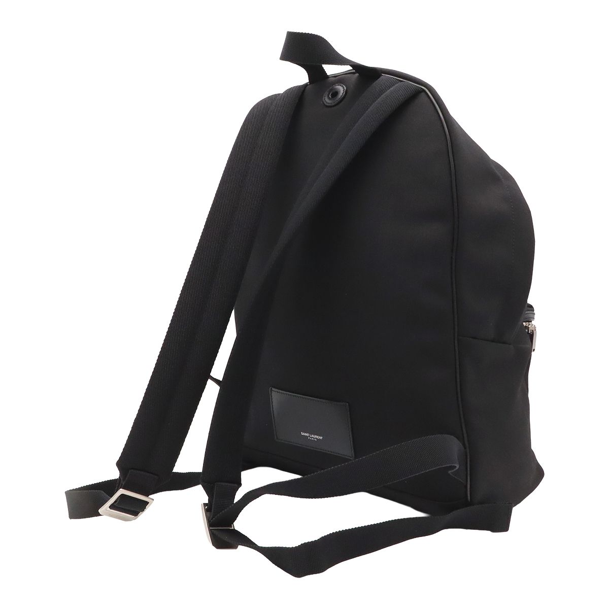 Saint Laurent Paris YSL City Backpack Nylon Canvas Black — view 2