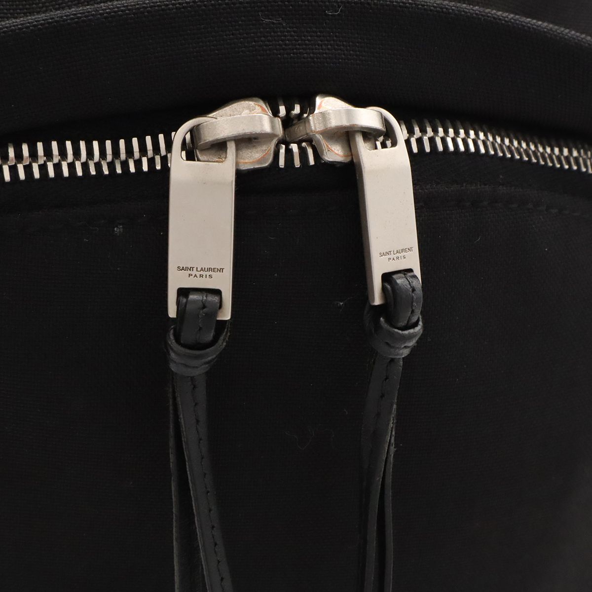 Saint Laurent Paris YSL City Backpack Nylon Canvas Black — view 6