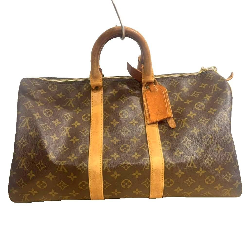 Louis Vuitton Keepall 45 Monogram Boston Bag Brown MS — view 2