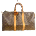 Louis Vuitton Keepall 45 Monogram Boston Bag Brown MS