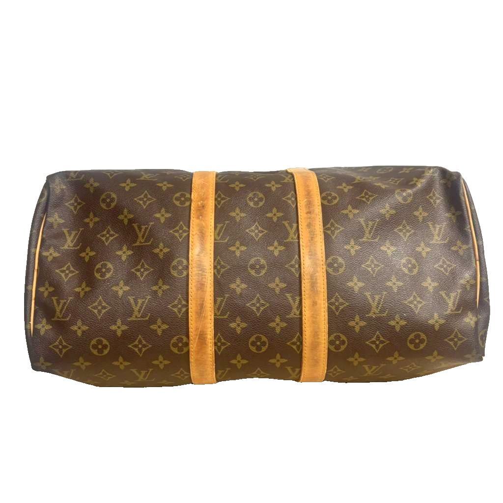 Louis Vuitton Keepall 45 Monogram Boston Bag Brown MS — view 4