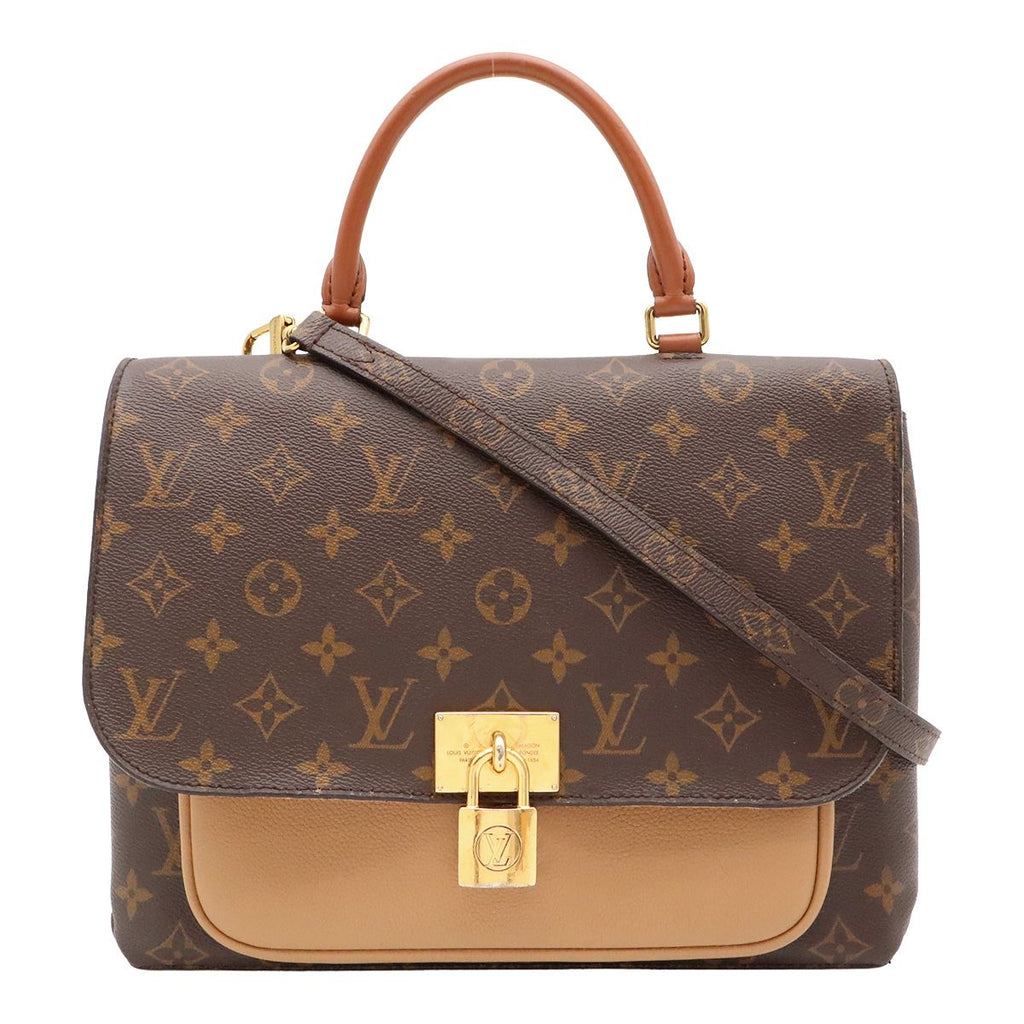 Louis Vuitton Monogram Marignan 2-Way Shoulder Bag Crossbody Leather Sesame