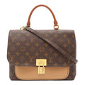 Louis Vuitton Monogram Marignan 2-Way Shoulder Bag Crossbody Leather Sesame