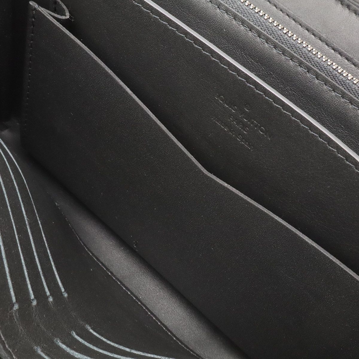 Louis Vuitton Damier Infini Zippy XL Clutch Leather Onyx Black — view 7