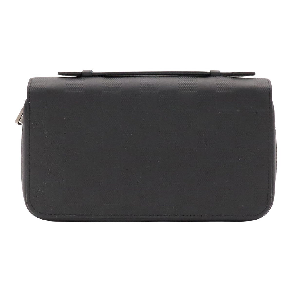 Louis Vuitton Damier Infini Zippy XL Clutch Leather Onyx Black
