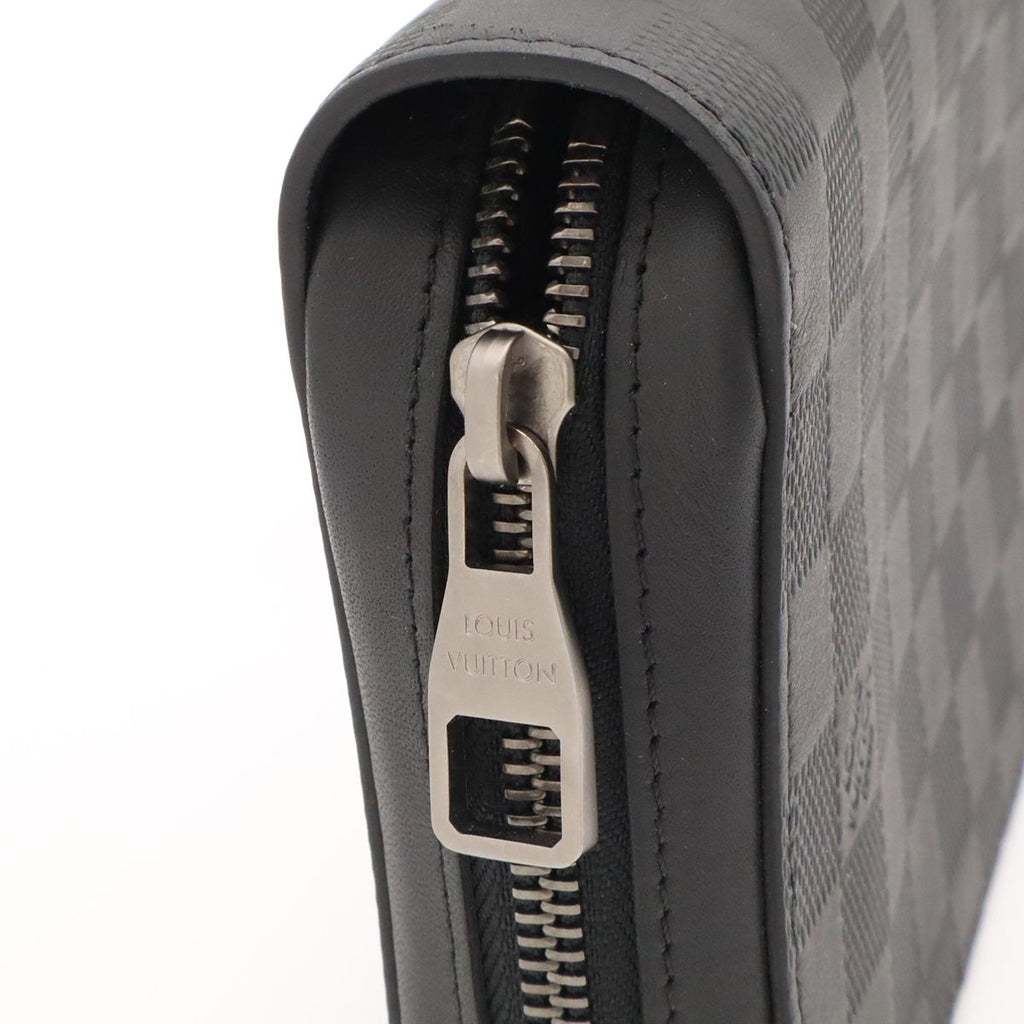 Louis Vuitton Damier Infini Zippy XL Clutch Leather Onyx Black — view 5