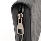 Louis Vuitton Damier Infini Zippy XL Clutch Leather Onyx Black — view 5