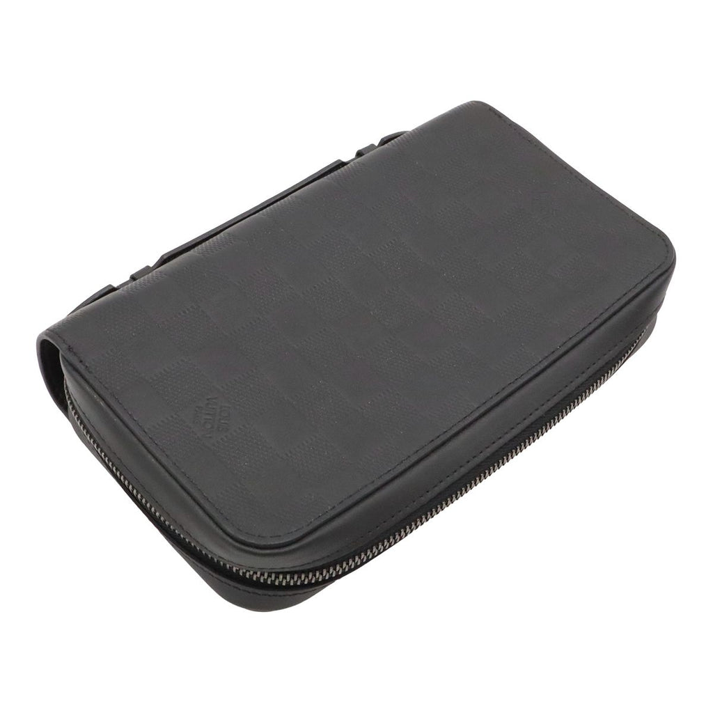 Louis Vuitton Damier Infini Zippy XL Clutch Leather Onyx Black — view 2