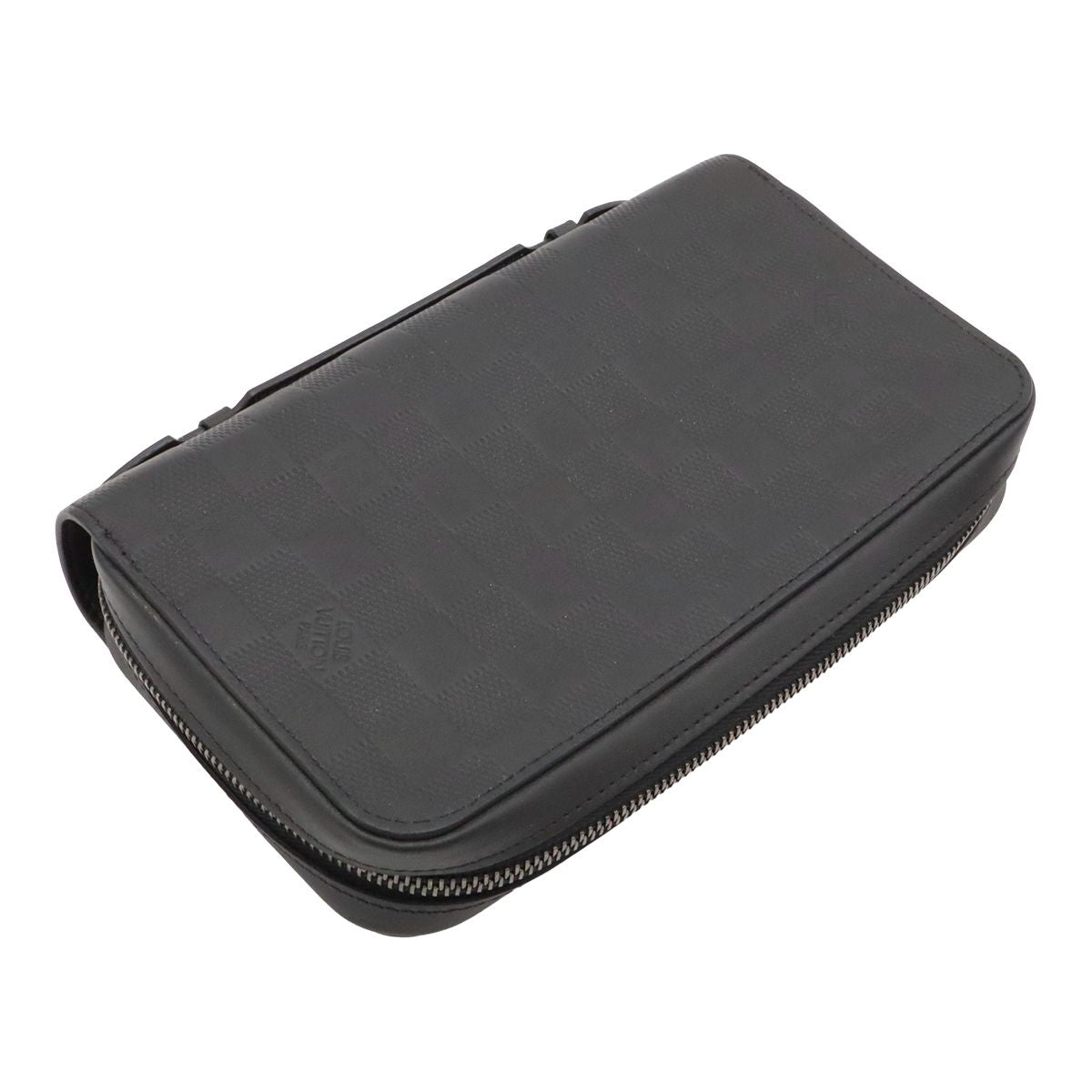Louis Vuitton Damier Infini Zippy XL Clutch Leather Onyx Black — view 2