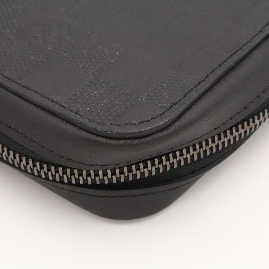 Louis Vuitton Damier Infini Zippy XL Clutch Leather Onyx Black — view 3