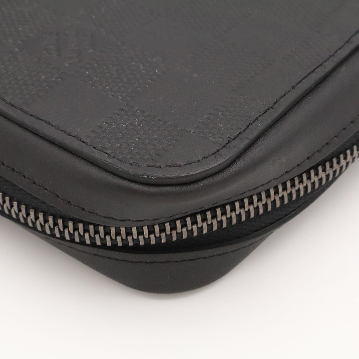 Louis Vuitton Damier Infini Zippy XL Clutch Leather Onyx Black — view 3