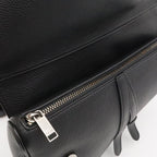 Dior Saddle Bag Leather Canvas Black — view 6