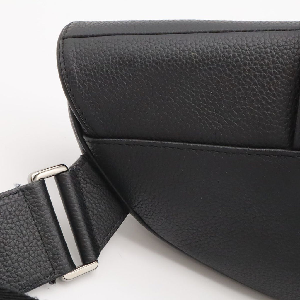 Dior Saddle Bag Leather Canvas Black — view 4