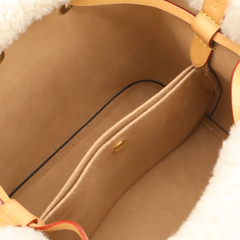 Louis Vuitton Cozygram Monogram Neo Noe BB 2-Way Shoulder Bag Shearling Fleece — view 8
