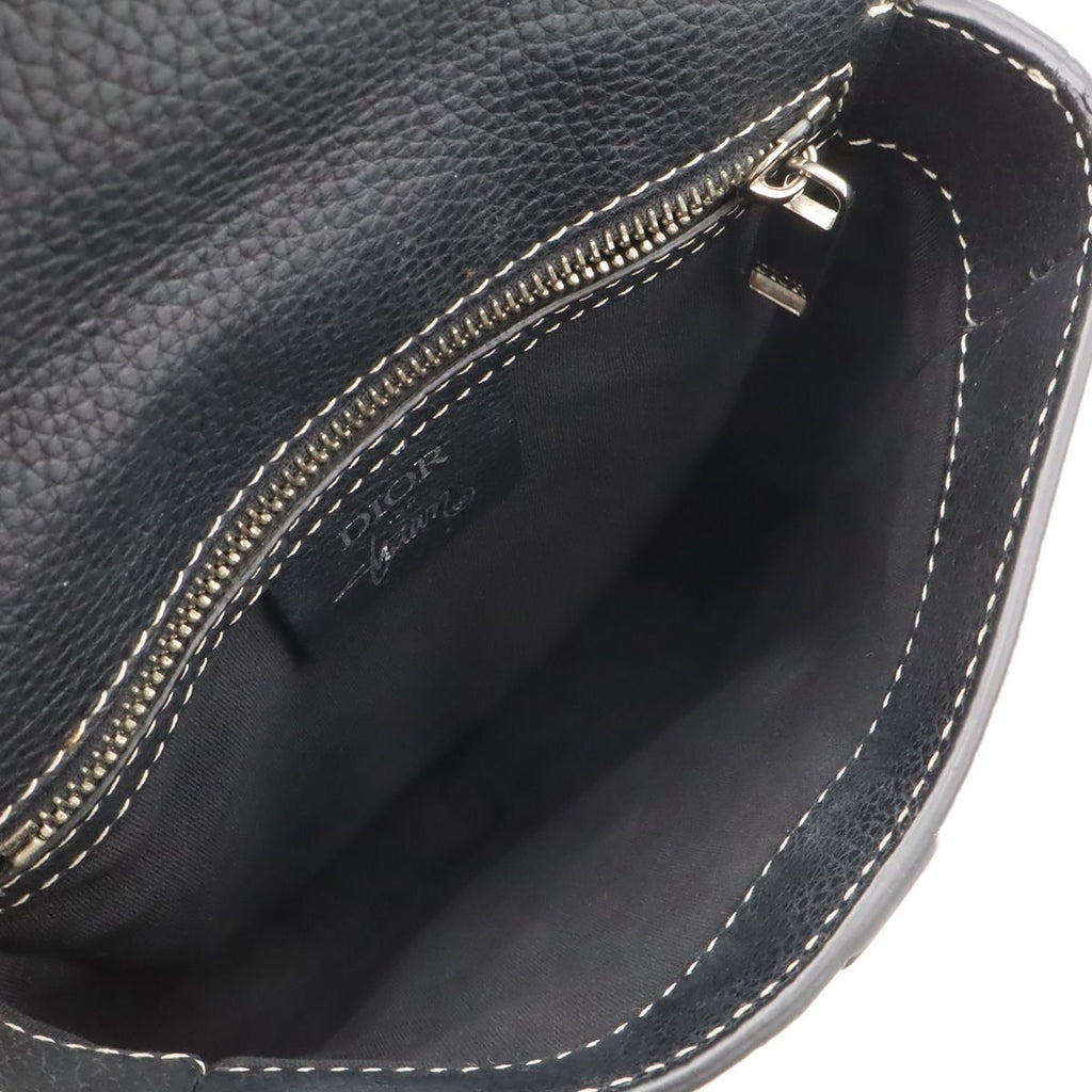 Dior Saddle Mini Bag Shawn Stussy Collaboration Leather Skull Black — view 8