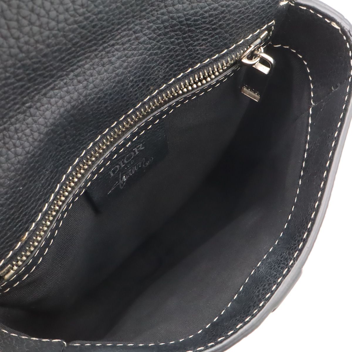 Dior Saddle Mini Bag Shawn Stussy Collaboration Leather Skull Black — view 8
