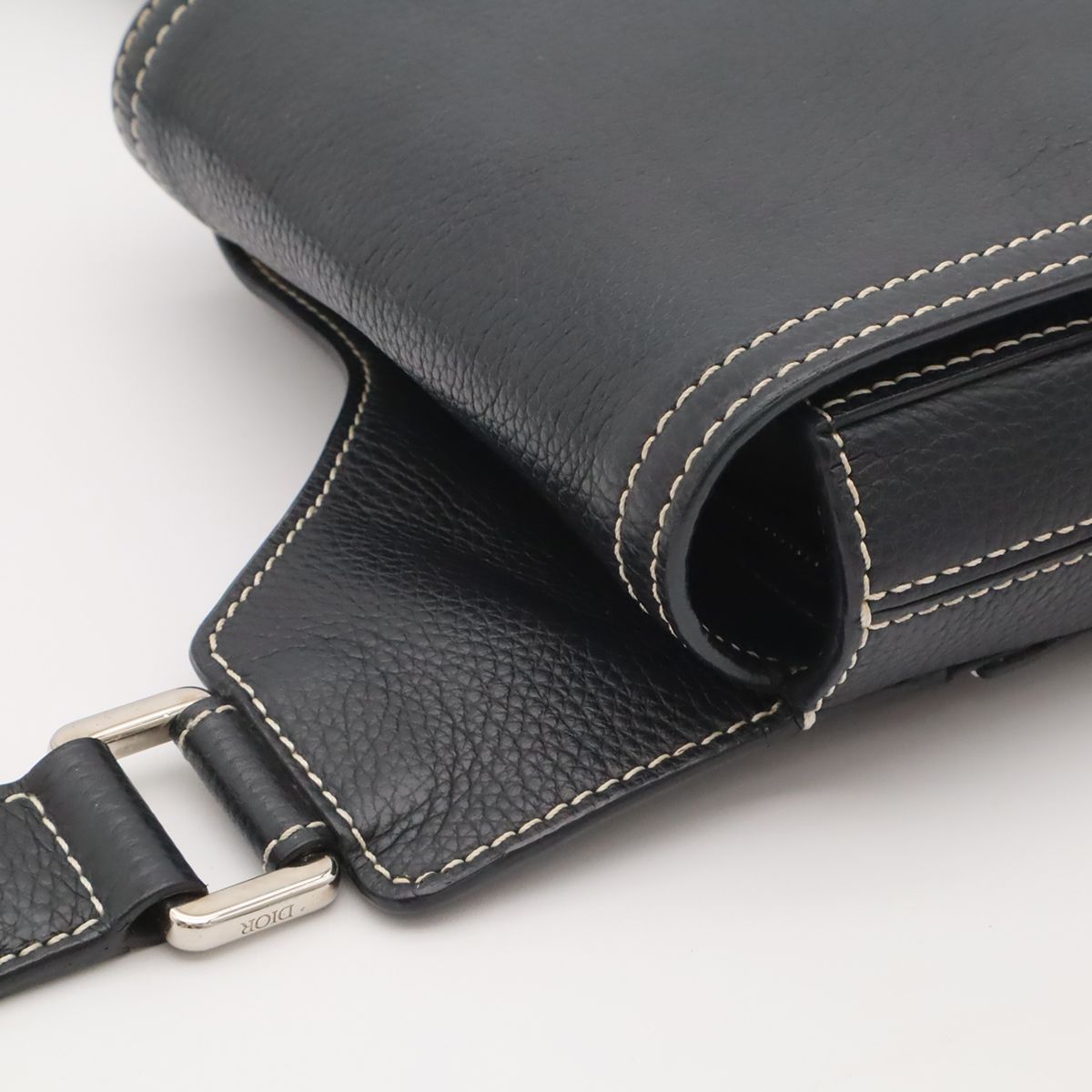 Dior Saddle Mini Bag Shawn Stussy Collaboration Leather Skull Black — view 4