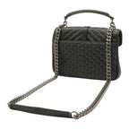 Saint Laurent Paris YSL Carre Medium Shoulder Bag 2-Way Leather Black — view 2