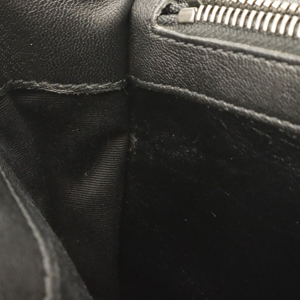 Saint Laurent Paris YSL Carre Medium Shoulder Bag 2-Way Leather Black — view 6