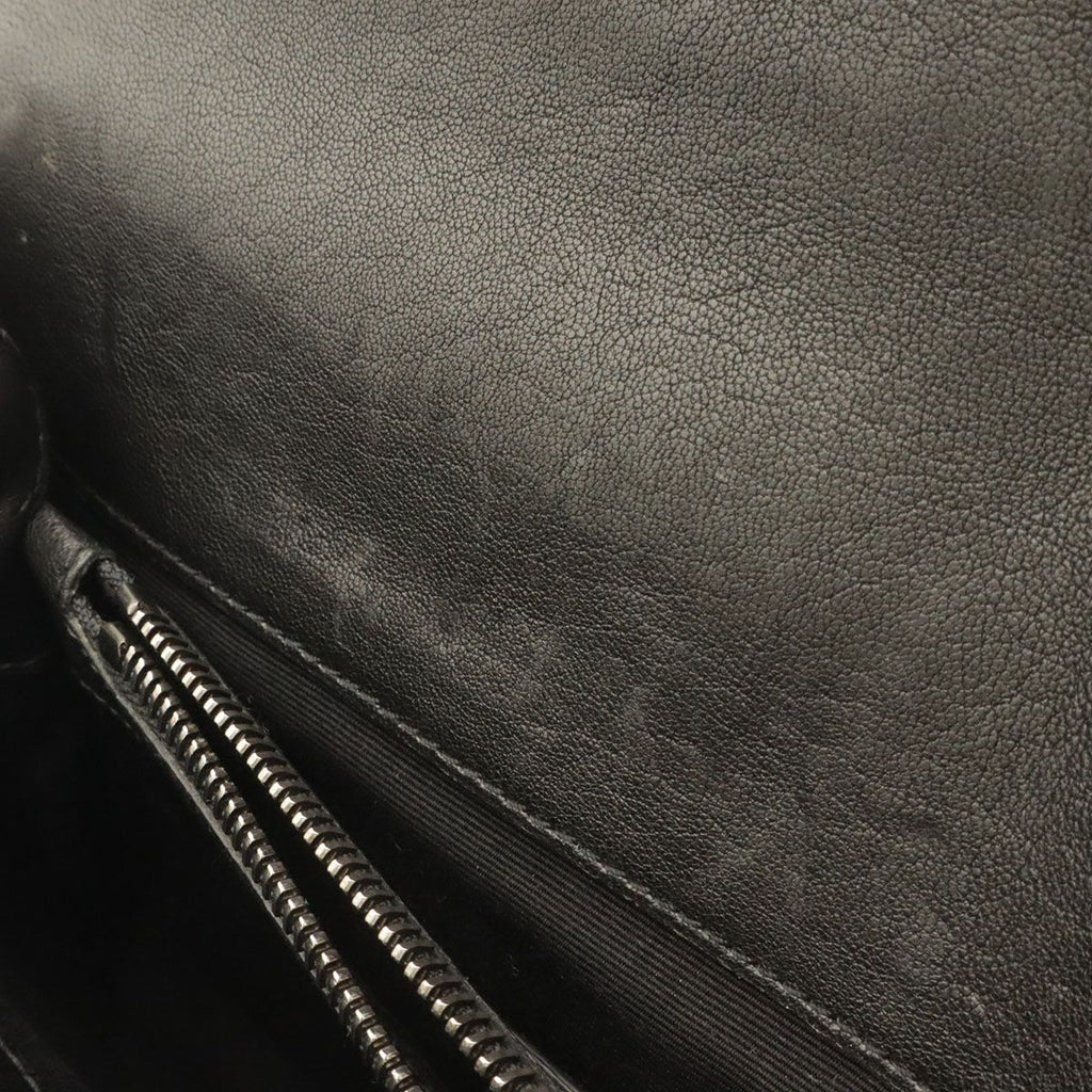 Saint Laurent Paris YSL Carre Medium Shoulder Bag 2-Way Leather Black — view 7