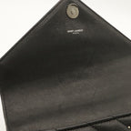 Saint Laurent Paris YSL Carre Medium Shoulder Bag 2-Way Leather Black — view 8