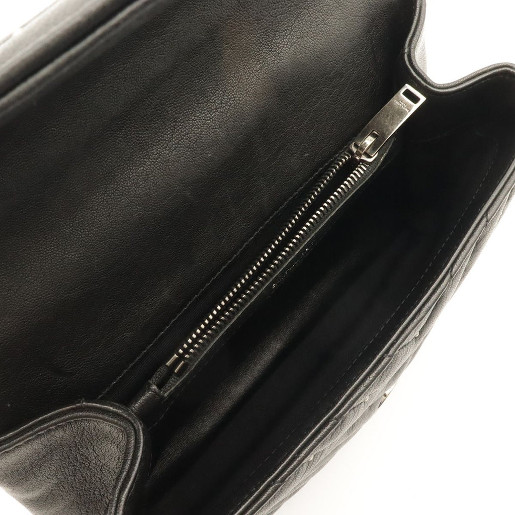 Saint Laurent Paris YSL Carre Medium Shoulder Bag 2-Way Leather Black — view 5