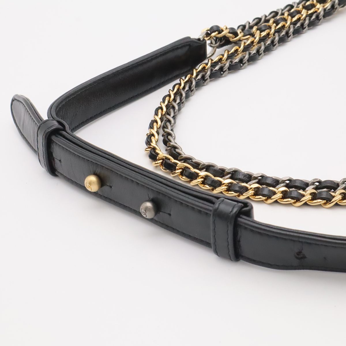 Chanel Gabrielle de Chanel Tweed Small Hobo Shoulder Bag Chain Gold Black — view 4