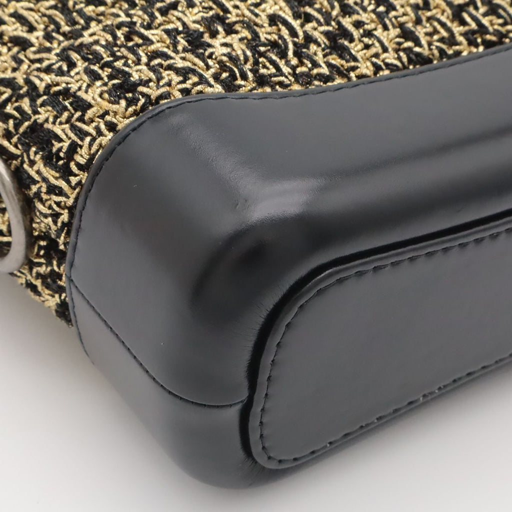 Chanel Gabrielle de Chanel Tweed Small Hobo Shoulder Bag Chain Gold Black — view 3