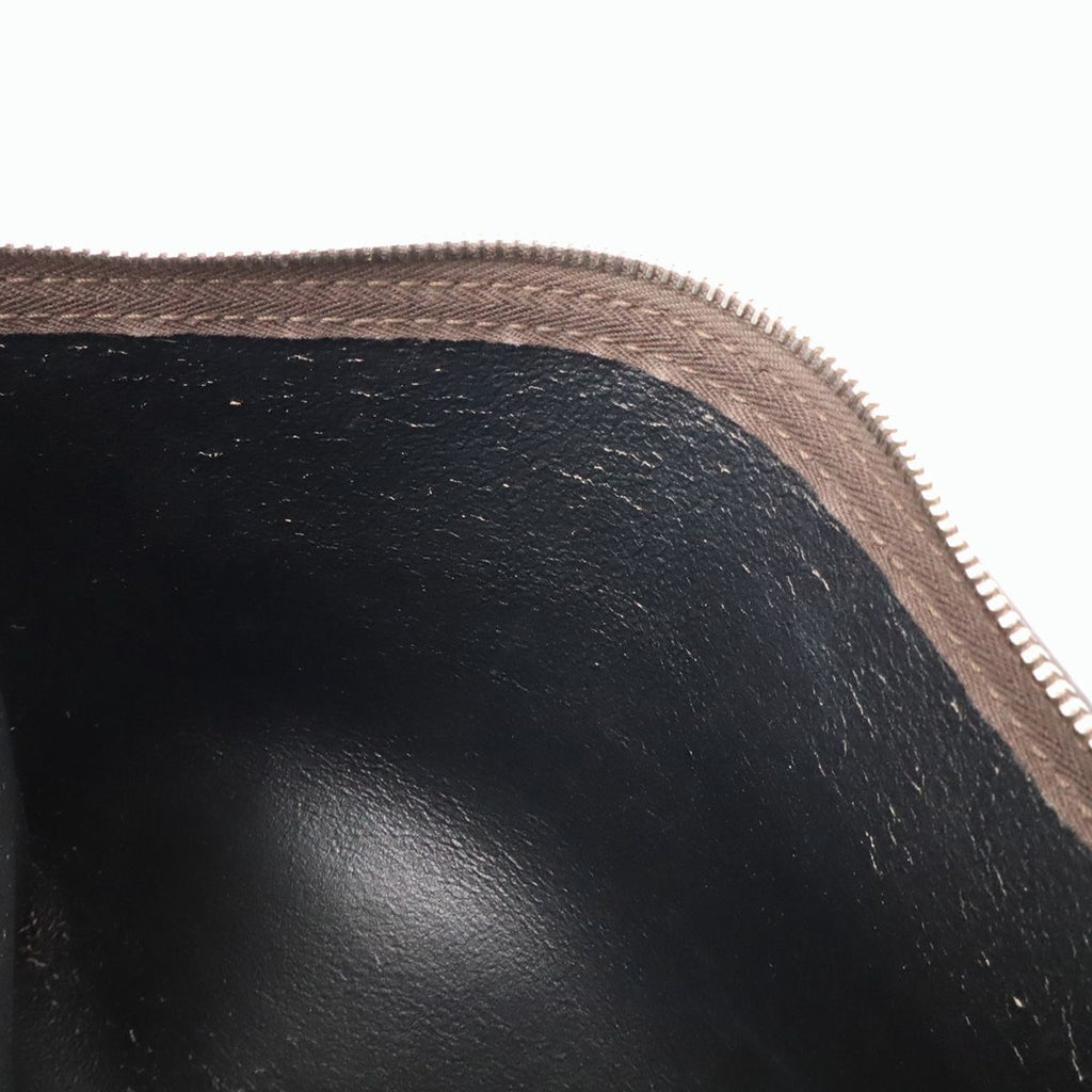 Prada Tote Bag Shoulder Leather Gray Gold — view 7
