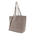 Prada Tote Bag Shoulder Leather Gray Gold — view 2