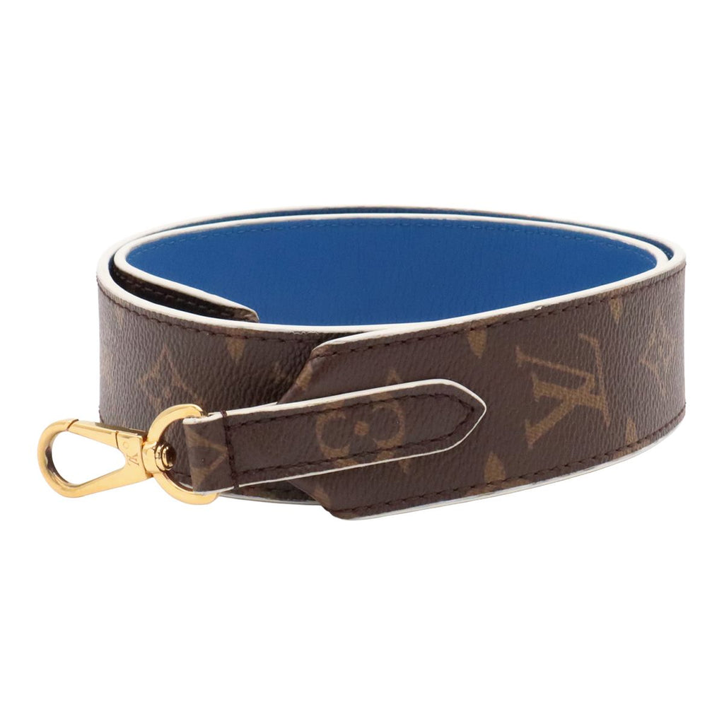 Louis Vuitton Monogram Shoulder Strap Only Blue Gold