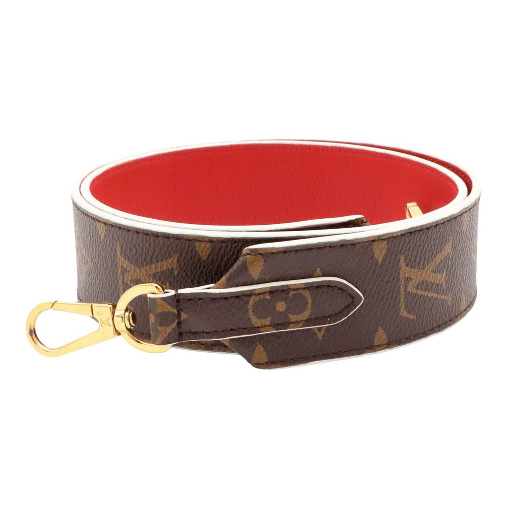 Louis Vuitton Monogram Shoulder Strap Only Red Gold