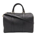 Gucci Micro Guccissima Boston Bag 2-Way Crossbody Leather Black