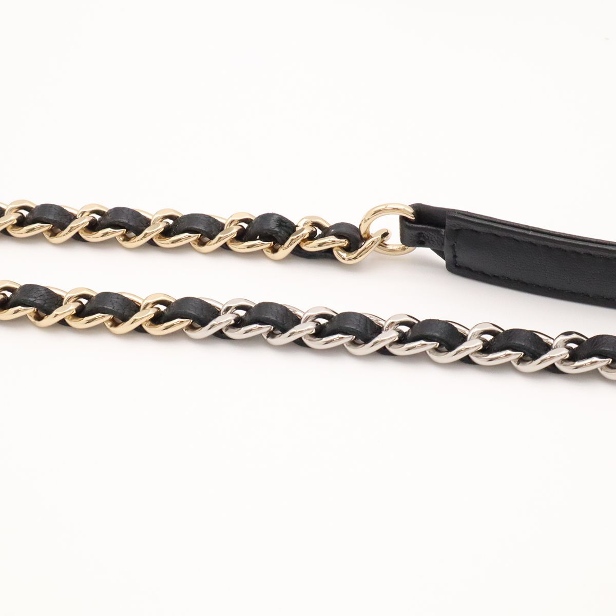 Chanel Quilted Chain Shoulder Bag Pochette Leather Black — view 5