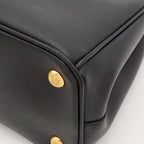 Prada Galleria Mini Bag Saffiano Leather Nero Black Gold — view 3