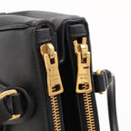 Prada Galleria Mini Bag Saffiano Leather Nero Black Gold — view 5
