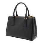 Prada Galleria Mini Bag Saffiano Leather Nero Black Gold — view 2